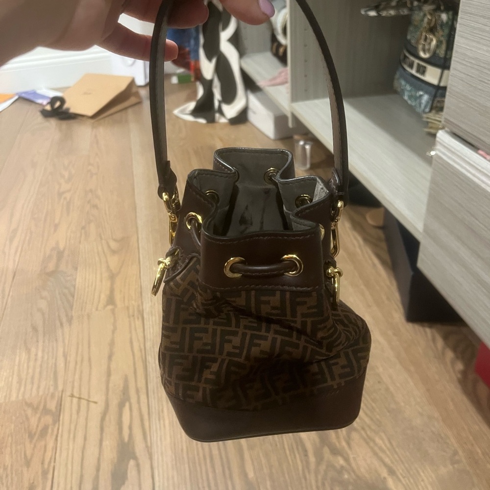 Fendi Brown Mini Bag with Gold Hardware